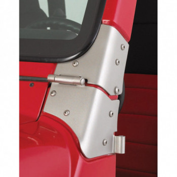 charniere de pare brise inox satin 97-06 Wrangler