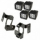 support et led, Semi Blk, Sq LED, 07-17 JEEP JK