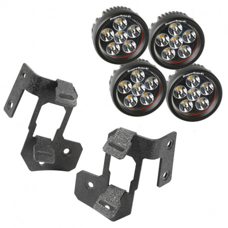 support et led, Text Blk, Rd LED, 07-17 JK