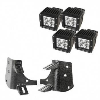 fixation de phare LED Kit, 3-Inch Square 97-06 TJ LJ