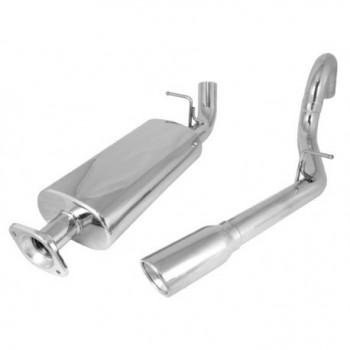 silencieux et tube echappement INOX, 00-06 Jeep Wrangler