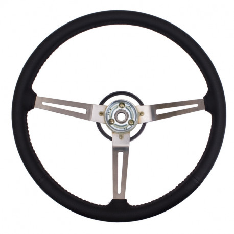 volant de direction cuir noir, 76-95 Jeep CJ & Wrangler