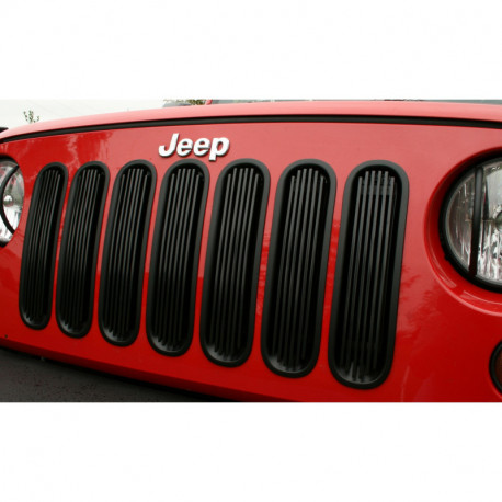 insert de calandre noire 07-17 Wrangler JK