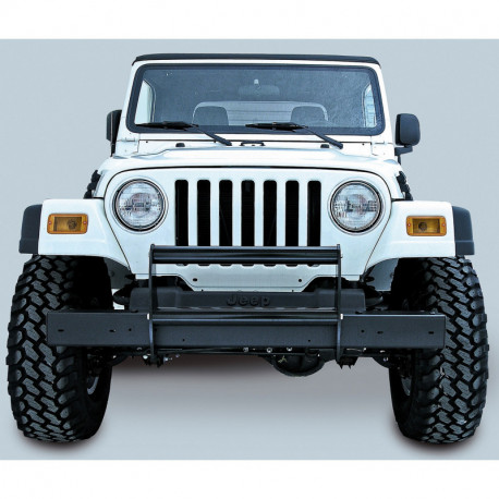 protection avant noire brillant, 97-06 Jeep Wrangler