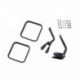 retroviseur noir KIT, 55-96 Jeep CJ5 CJ6 CJ7 CJ8 & Wrangler YJ