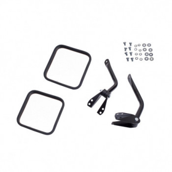 retroviseur noir KIT, 55-96 Jeep CJ5 CJ6 CJ7 CJ8 & Wrangler YJ