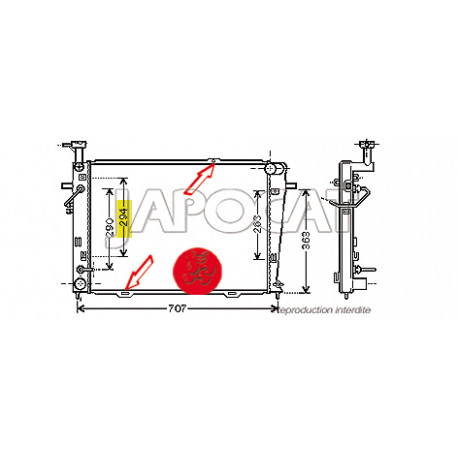 RADIATEUR de Refroidissement