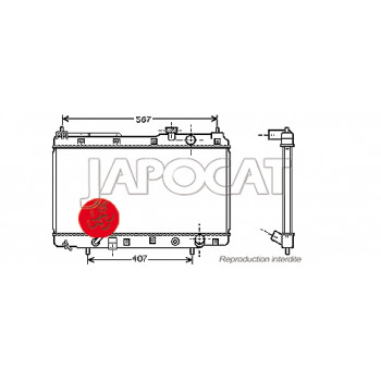 RADIATEUR de Refroidissement HONDA CRV