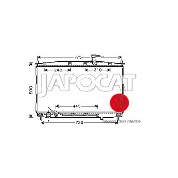 RADIATEUR de Refroidissement HYUNDAI SANTA FE