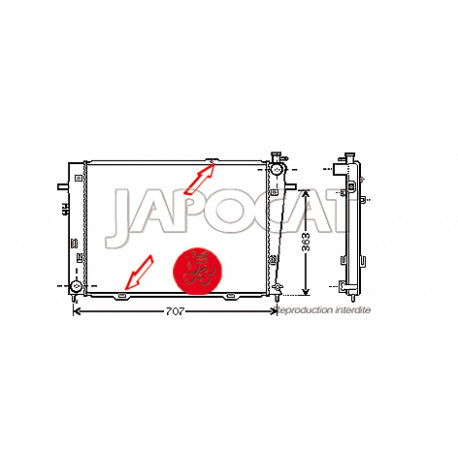 RADIATEUR de Refroidissement