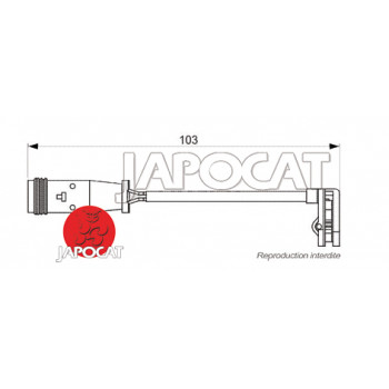 TEMOIN d'USURE de PLAQUETTES MERCEDES ML