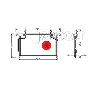 CONDENSEUR de Climatisation 2.7TDi NISSAN TERRANO II 93-00