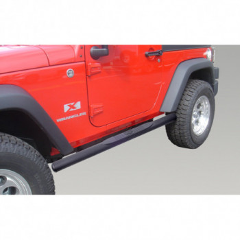 marche pied noir ovale, 07-18 Jeep Wrangler JK (2 portes)