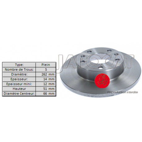 DISQUE de FREIN Avant (L'unité) 98-06 LAND ROVER FREELANDER