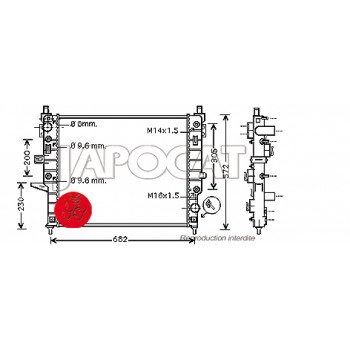 RADIATEUR de Refroidissement MERCEDES ML W163 400CDi & 55AMG