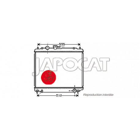 RADIATEUR de Refroidissement 2.8TD MITSUBISHI PAJERO V26 V46 1993-1999