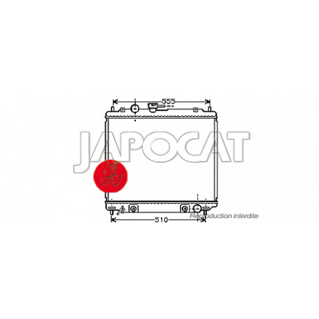 RADIATEUR de Refroidissement 2.8TD MITSUBISHI PAJERO V26 V46 1993-1999