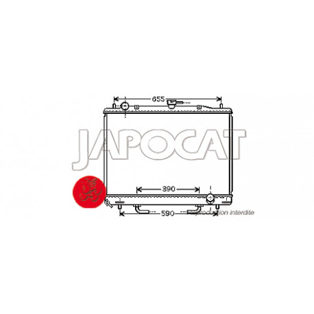 RADIATEUR de Refroidissement 3.5L V6 91-99 MITSUBISHI PAJERO