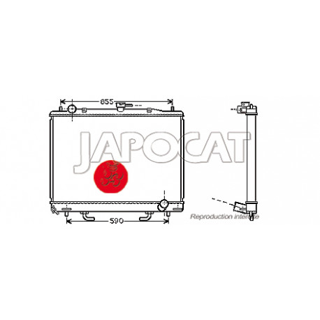 RADIATEUR de Refroidissement 3.2L DiD 00-07 MITSUBISHI PAJERO