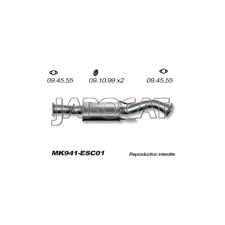 SILENCIEUX Central MITSUBISHI PAJERO SPORT 2.5TD