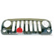 grille de calandre chromee, 07-18 Jeep Wrangler JK