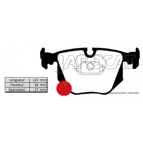 PLAQUETTES de FREIN Arrière BMW X3 X5 & RANGE ROVER L322