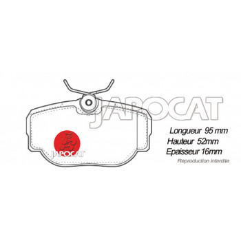 PLAQUETTES de FREIN Arrière LAND DISCOVERY & RANGE ROVER P38 [Equipementier Origine]