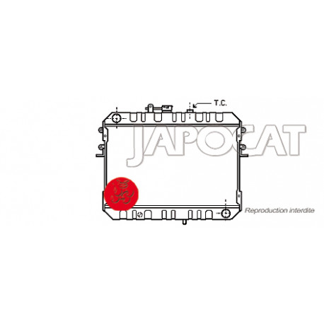 RADIATEUR de Refroidissement 2.2D ASIA ROCSTA 1994-1999