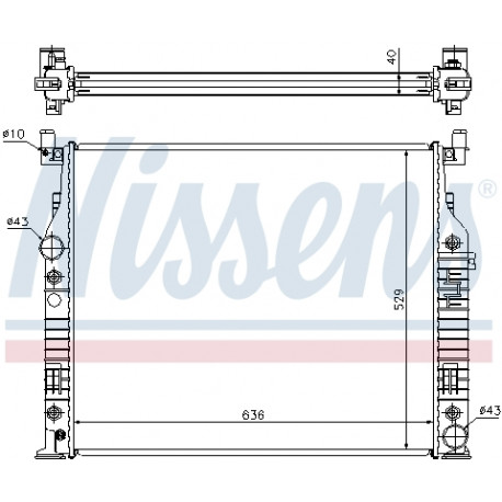 RADIATEUR de Refroidissement MERCEDES ML W164 2005-2011