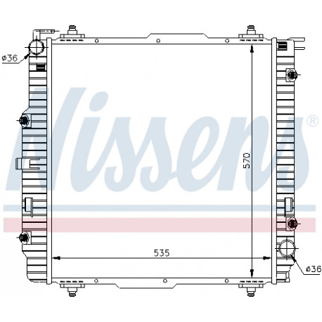 RADIATEUR de Refroidissement MERCEDES G 55AMG 1995-1998