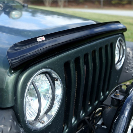 Déflecteur d'air de capot moteur (couleur noir mat) pour Jeep Wrangler JK