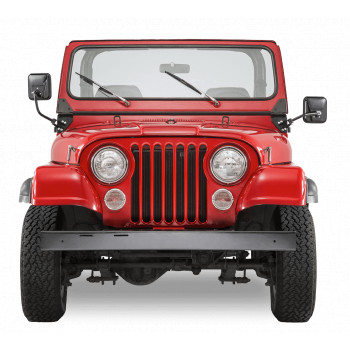 retroviseur noir KIT, 55-96 Jeep CJ5 CJ6 CJ7 CJ8 & Wrangler YJ