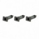 insert de demi-porte gris kit, 87-06 Jeep Wrangler YJ TJ