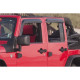 deflecteur d'air de porte, 07-18 Jeep Wrangler JK 4 portes