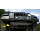 tole de blindage avant, 07-18 Jeep Wrangler JK