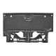 support plaque immatriculation arriere US noir, 87-95 Jeep Wrangler YJ