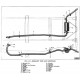 echappement Kit, 45-71 Jeep Willys CJ2A CJ3A CJ3B CJ5