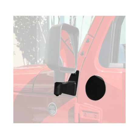 relocator de retroviseur noir, 07-18 Jeep Wrangler JK