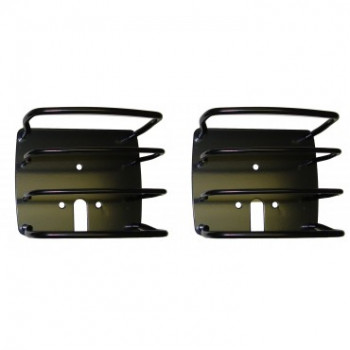 grille de protection feu arriere noire kit, 76-06 Jeep CJ5 CJ7 CJ8 & Wrangler YJ TJ