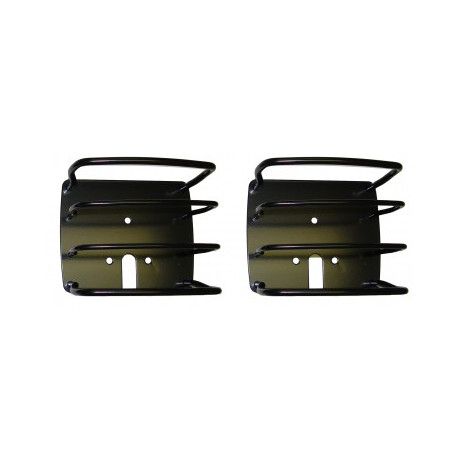 grille de protection feu arriere noire kit, 76-06 Jeep CJ5 CJ7 CJ8 & Wrangler YJ TJ