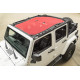 capote bikini sun eclipse rouge, 07-18 Jeep Wrangler JK 4 portes