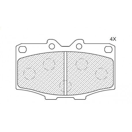 PLAQUETTES de FREIN Avant CERAMIQUE TOYOTA HILUX & BJ LJ PZJ HJ FJ LANDCRUISER