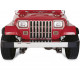 insert de calandre Chrome, 87-95 Jeep Wrangler YJ