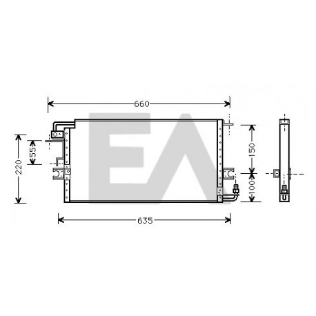 CONDENSEUR de Climatisation HILUX 88-94 - 4RUNNER 89-94 & VW TARO 89-97