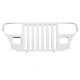 grille applique de calandre INOX, 87-95 Jeep Wrangler YJ