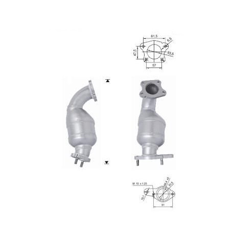 CATALYSEUR 2.5TD ISUZU D-MAX 2007-2012