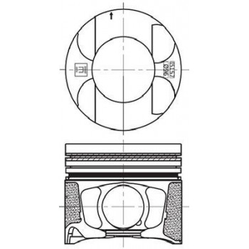 PISTONS STD (Le jeu a/axes et clips, sans segments) 3.0D4D TOYOTA KDJ 2000-2009