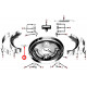 ressort machoire de frein, 52-71 Jeep Willys M38A1 CJ3B CJ5 C6
