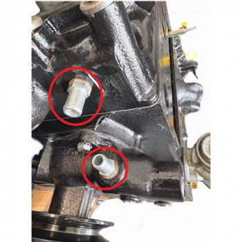 raccord eau durite by-pass 13mm, 41-71 Jeep Willys MB M38 M38A1 CJ2A CJ3A CJ3B CJ5 CJ6 & Hotchkiss M201