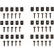 elargisseur d'aile Kit fixation, 87-95 Jeep Wrangler YJ